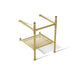 KOHLER K-40153 Claude Console table legs, vibrant brushed moderne brass - view 3
