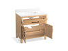 KOHLER K-40639-BD1 Kresla 36" bathroom vanity cabinet with sink and quartz top, light oak - view 2