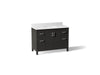 KOHLER K-40640-BD1 Kresla 48" bathroom vanity cabinet with sink and quartz top, carbon oak