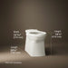 KOHLER K-4144 Corbelle Elongated toilet bowl with skirted trapway, biscuit - view 3