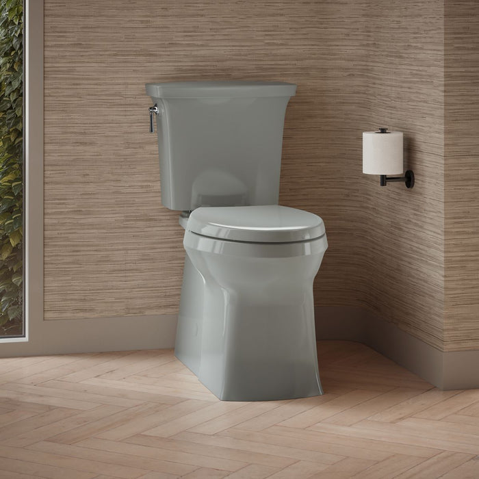 KOHLER K-4144 Corbelle Elongated toilet bowl with skirted trapway, ice grey - view 2