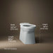 KOHLER K-4144 Corbelle Elongated toilet bowl with skirted trapway, ice grey - view 3