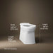 KOHLER K-4144 Corbelle Elongated toilet bowl with skirted trapway, white - view 3