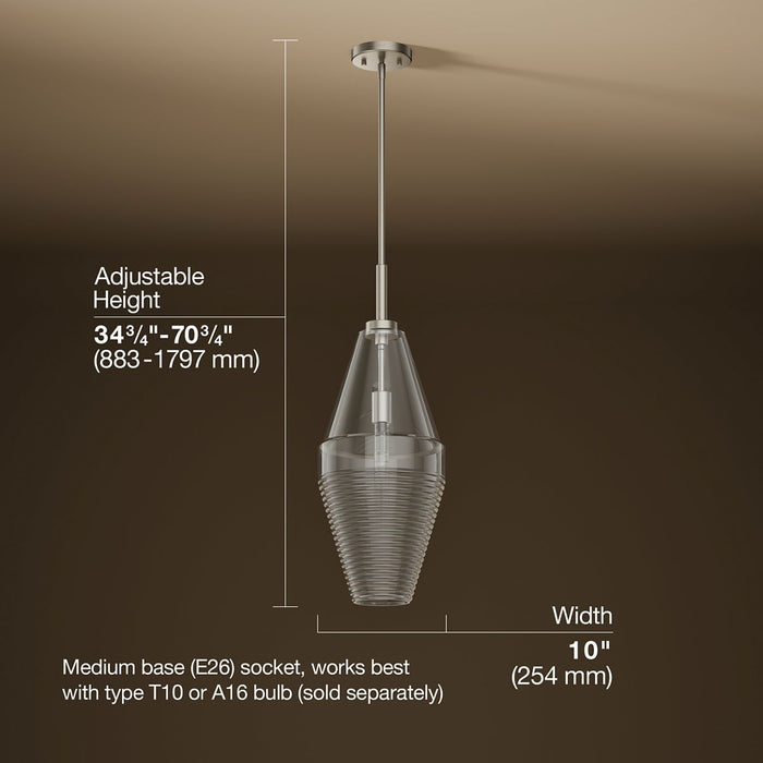3/4 view of product with dimensions