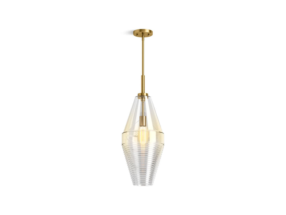 KOHLER K-42195-PE01 Simplice Diamond pendant, brushed moderne brass - view 2