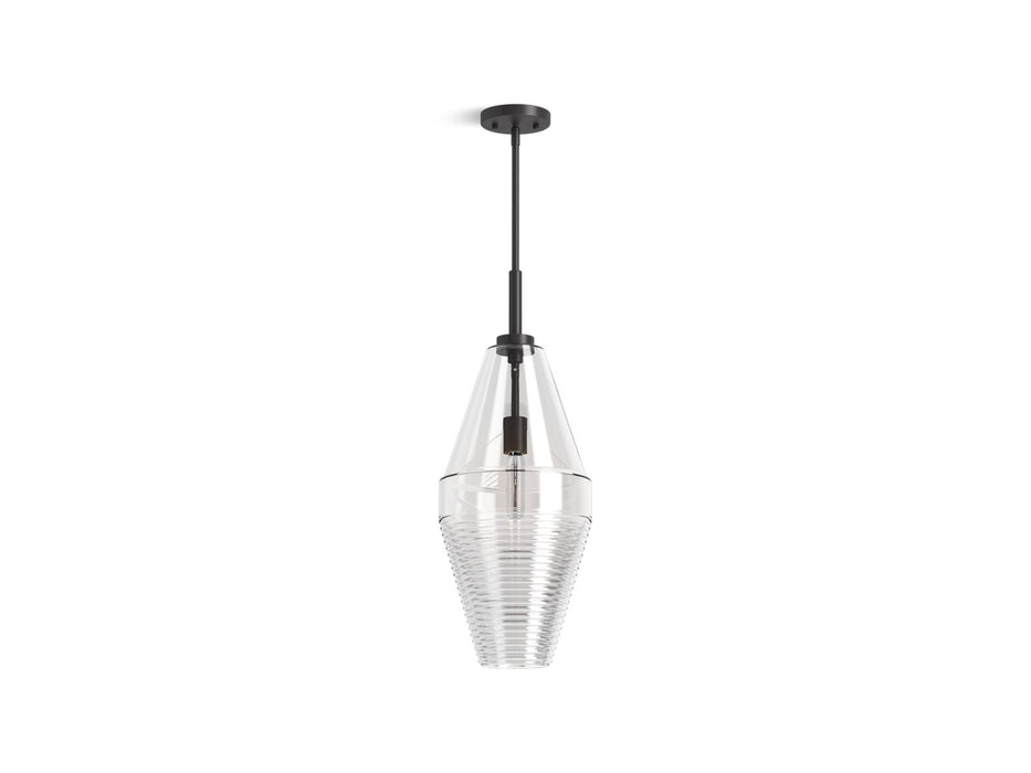 KOHLER K-42195-PE01 Simplice Diamond pendant, matte black