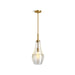 KOHLER K-42196-PE01 Simplice 8" teardrop pendant, brushed moderne brass - view 2