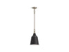 KOHLER K-42201-PE01 Varla 9" pendant, matte black with brushed nickel