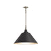 KOHLER K-42203-PE01 Varla 24" pendant, matte black with brushed nickel - view 2