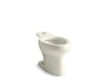 KOHLER K-4303 Wellworth Elongated toilet bowl, biscuit