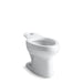 KOHLER K-4303-SS Wellworth Elongated toilet bowl, white