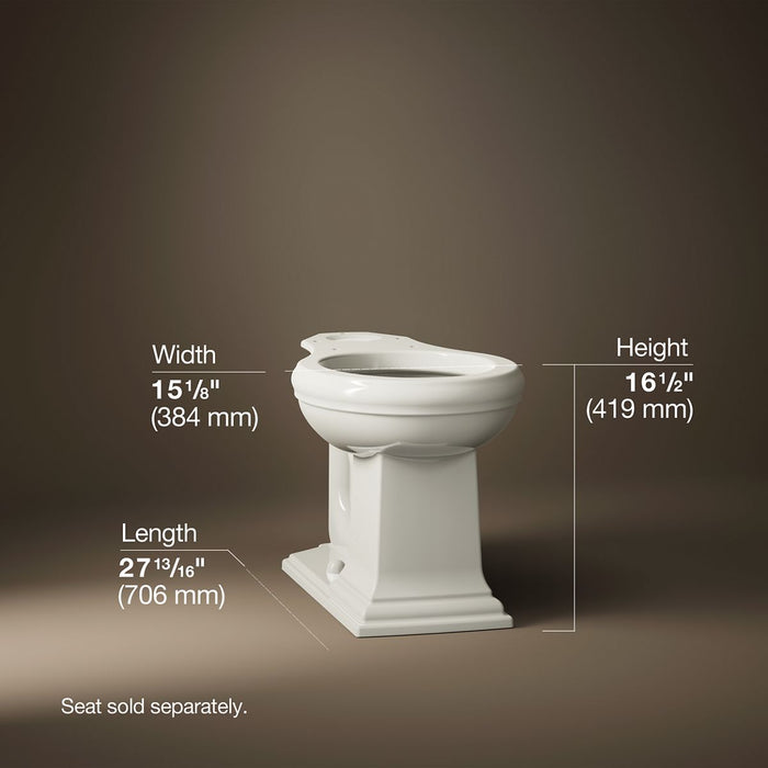KOHLER K-4387 Memoirs Round-front bowl with concealed trapway, biscuit - view 4
