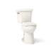 KOHLER K-43979 Highline Two-piece Elongated Toilet, 1.6 GPF, Biscuit - 3/4 view of product