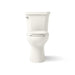 KOHLER K-43979 Highline Two-piece Elongated Toilet, 1.6 GPF, Biscuit - front view of product