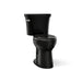 KOHLER K-43979 Highline Two-piece Elongated Toilet, 1.6 GPF, Black Black - 3/4 view of product