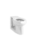 KOHLER K-4398-0 K-4398 Anglesey Floor-mount Rear Spud Flushometer Bowl with Integral Seat, white