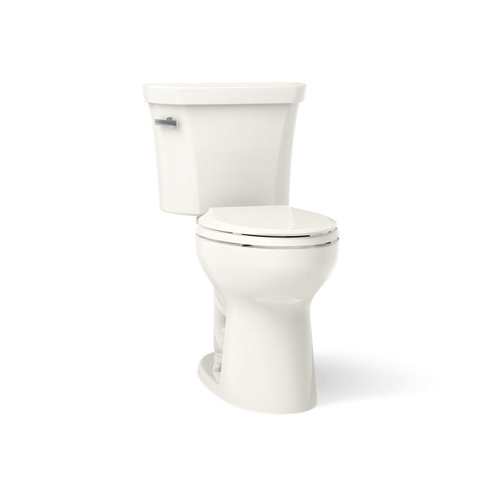 KOHLER Highline Comfort Height Two-Piece Elongated 1.28 GPF Toilet in White (K-43999-0) - Biscuit