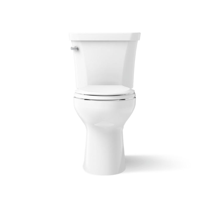 KOHLER Highline Comfort Height Two-Piece Elongated 1.28 GPF Toilet in White (K-43999-0) - White