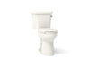 KOHLER Highline Comfort Height Two-Piece Elongated 1.28 GPF Toilet in White (K-43999-RA-0) - Biscuit