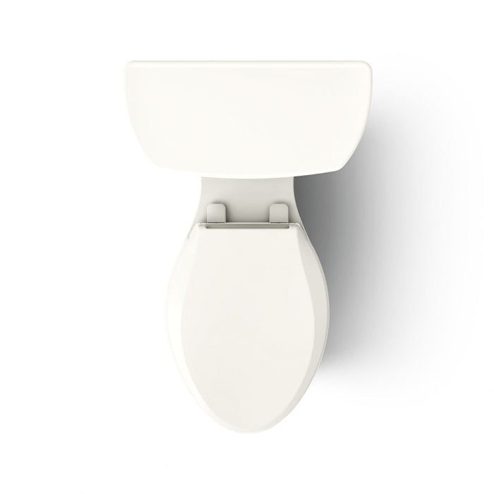 KOHLER Highline Comfort Height Two-Piece Elongated 1.28 GPF Toilet in White (K-43999-RA-0) - Biscuit