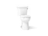 KOHLER Highline Comfort Height Two-Piece Elongated 1.28 GPF Toilet in White (K-43999-RA-0) - White