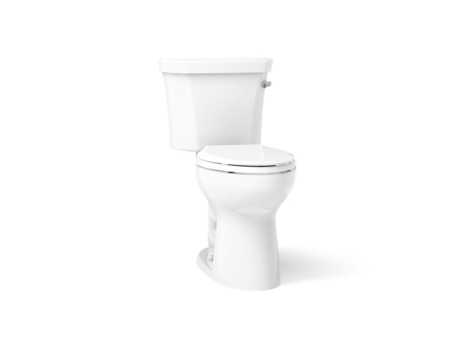 KOHLER Highline Comfort Height Two-Piece Elongated 1.28 GPF Toilet in White (K-43999-RA-0) - White