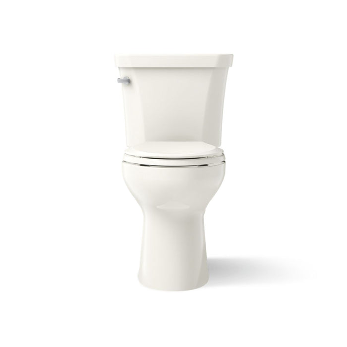 KOHLER Highline Comfort Height Two-Piece Elongated 1.28 GPF Toilet in White (K-43999-U-0) - Biscuit