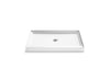 KOHLER K-44143 Stoneridge 48" x 36" alcove shower base, center drain, honed white