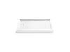KOHLER K-44144 Stoneridge 48" x 36" corner shower base, left drain, honed white