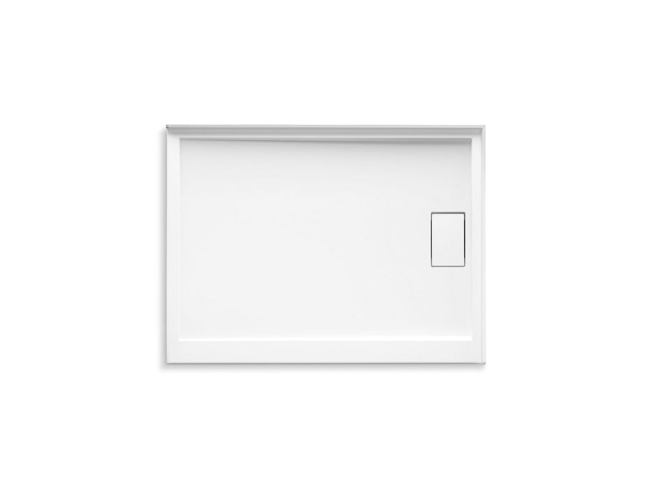 KOHLER K-44145 Stoneridge 48" x 36" corner shower base, right drain, honed white - view 2