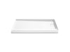 KOHLER K-44154 Stoneridge 60" x 36" alcove shower base, right drain, honed white