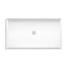 KOHLER K-44165 Stoneridge 62" x 34" alcove shower base, center drain, honed white - view 2