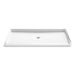 KOHLER K-44168 Stoneridge 66" x 34" alcove shower base, center drain, honed white