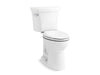 KOHLER K-44298 Highline Two-piece Elongated Toilet, 1.0 GPF, White - 3/4 view of product