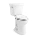 KOHLER K-44298 Highline Two-piece Elongated Toilet, 1.0 GPF, White - 3/4 view of product