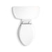 KOHLER K-44298 Highline Two-piece Elongated Toilet, 1.0 GPF, White - top view of product