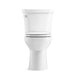KOHLER K-44298 Highline Two-piece Elongated Toilet, 1.0 GPF, White - front view of product