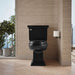 KOHLER K-4434 Memoirs Stately Toilet tank, 1.28 gpf, black black - view 4