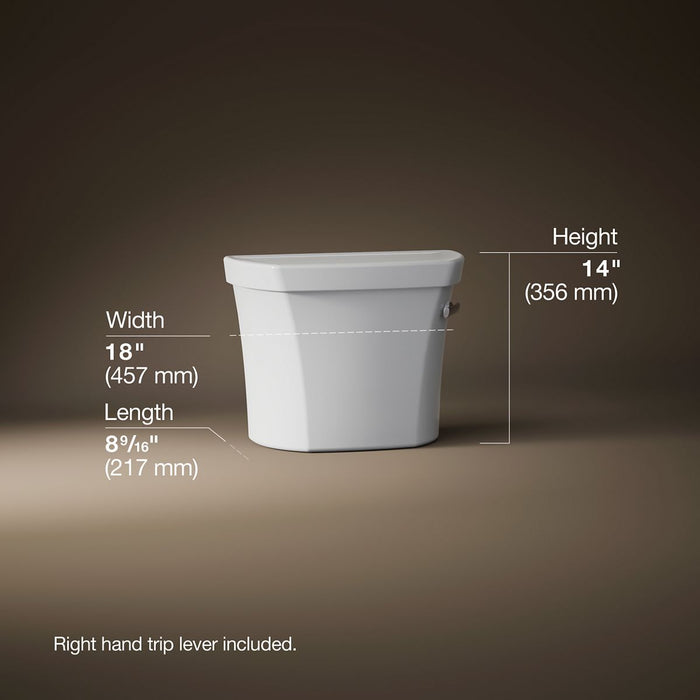3/4 view of product with dimensions