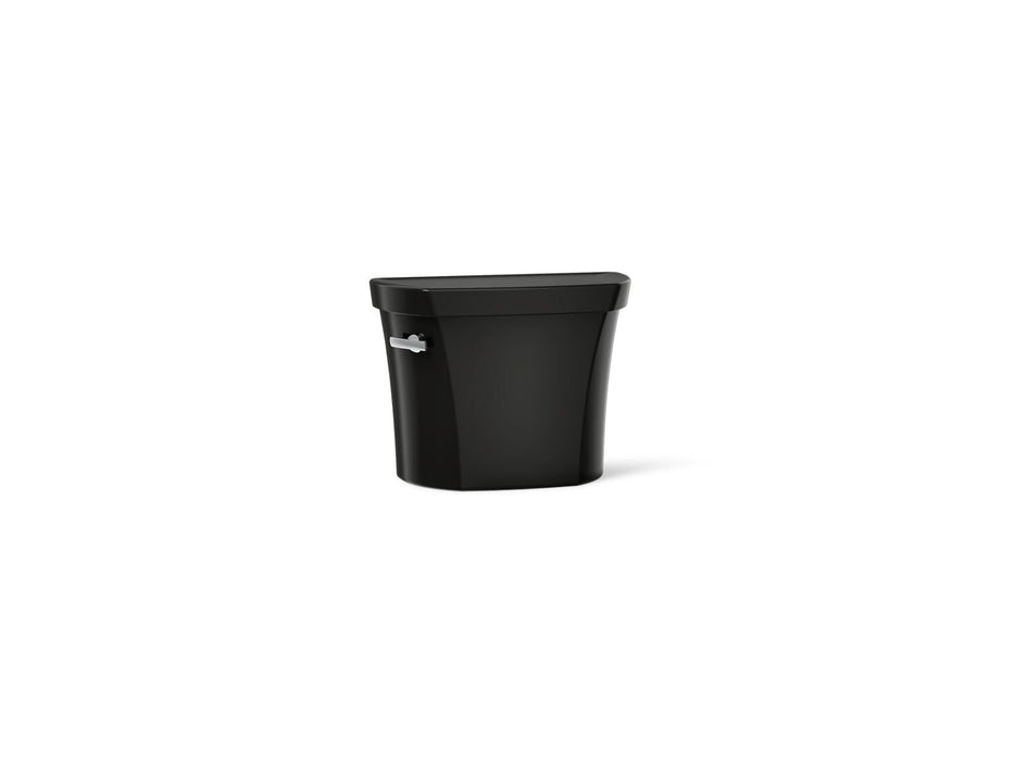 KOHLER K-44468 Highline Toilet Tank, 1.6 GPF, Black Black - 3/4 view of product