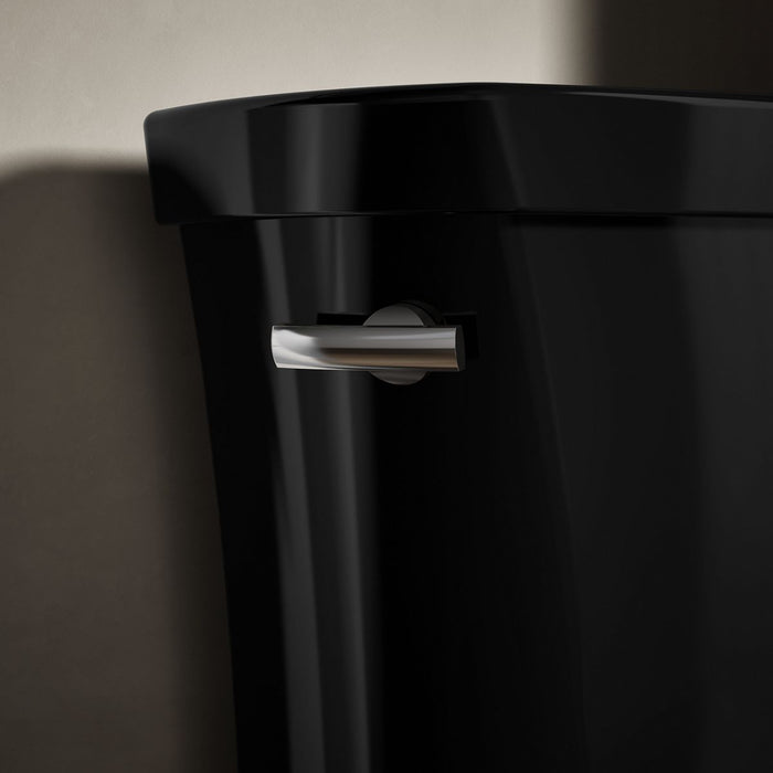 KOHLER K-44468 Highline Toilet Tank, 1.6 GPF, Black Black - Shows close up detail of product in room
