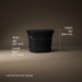 3/4 view of product with dimensions