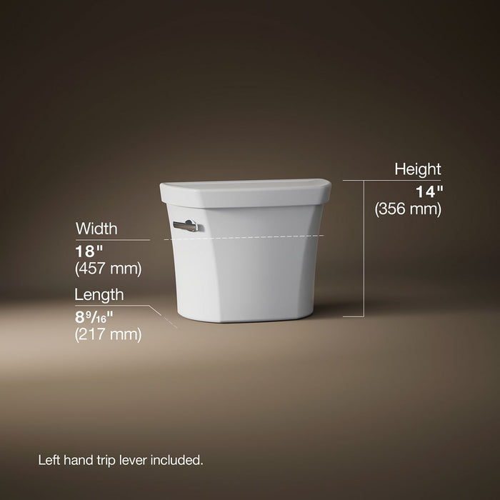 3/4 view of product with dimensions