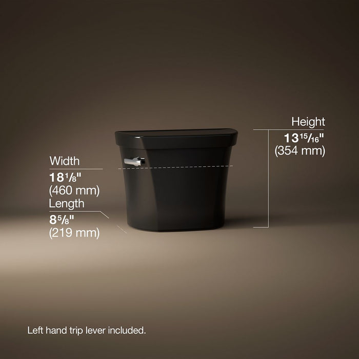KOHLER K-4468 Wellworth Toilet Tank, 1.6 GPF, black black - view 5