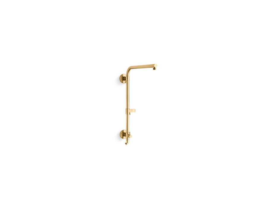 KOHLER K-45212 HydroRail-R Beam shower column, vibrant brushed moderne brass