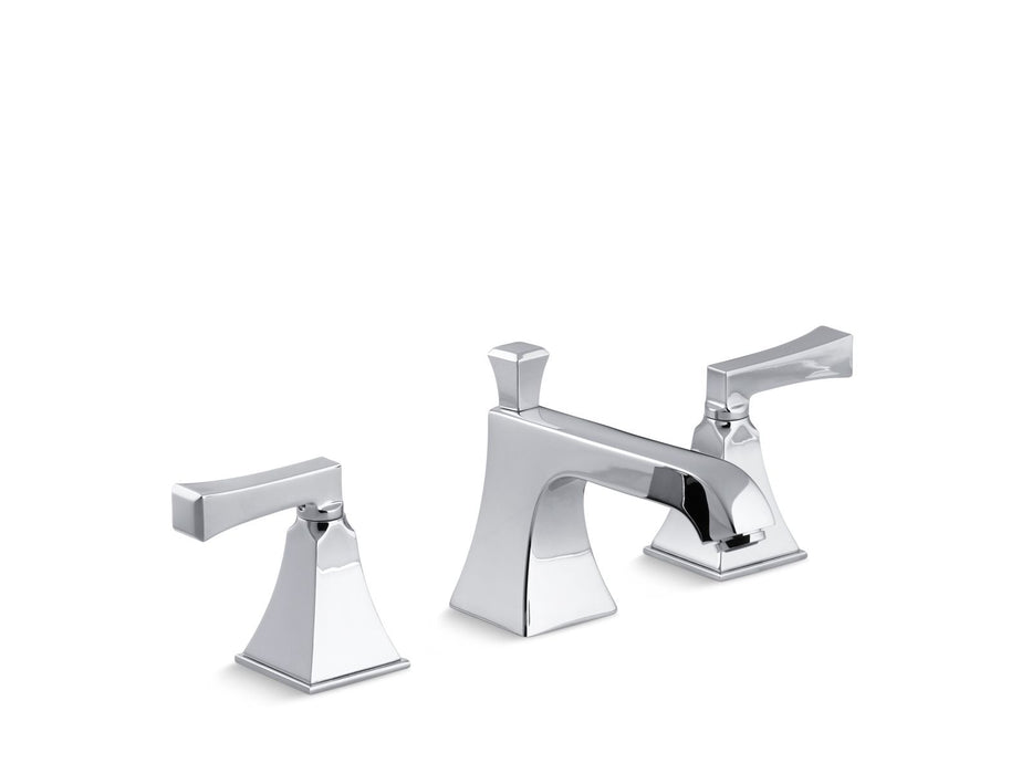 KOHLER K-454-4V Memoirs Stately Widespread bathroom sink faucet, 1.2 gpm, polished chrome