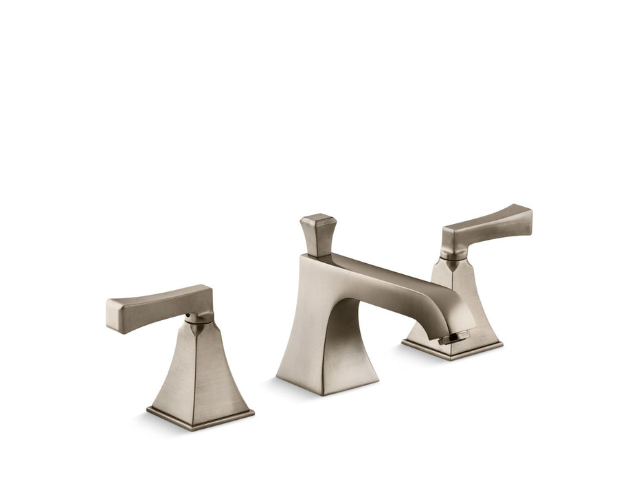 KOHLER K-454-4V Memoirs Stately Widespread bathroom sink faucet, 1.2 gpm, vibrant brushed bronze