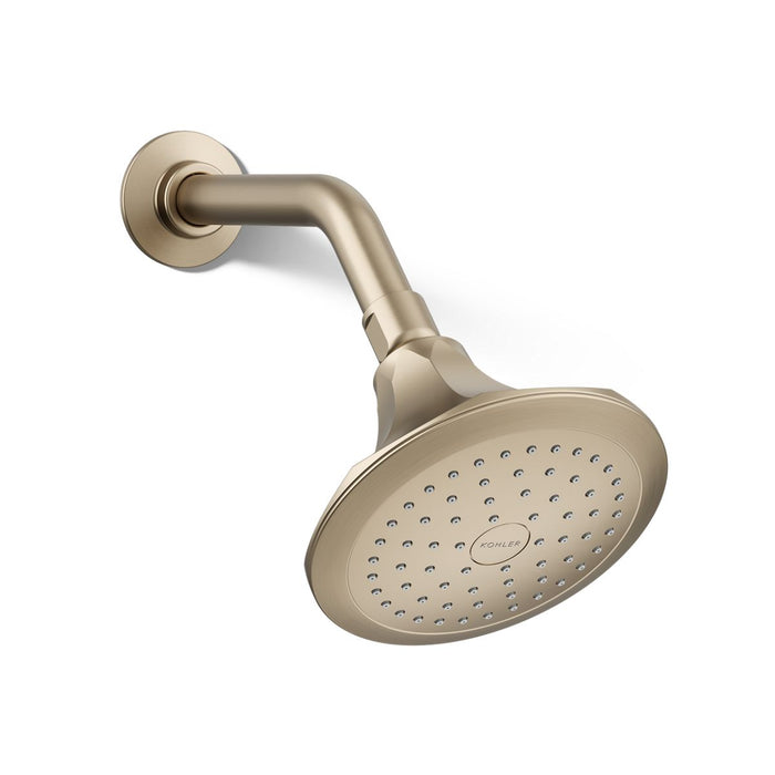KOHLER K-457 Memoirs Single-function Showerhead, 2.5 GPM, vibrant brushed bronze - view 4