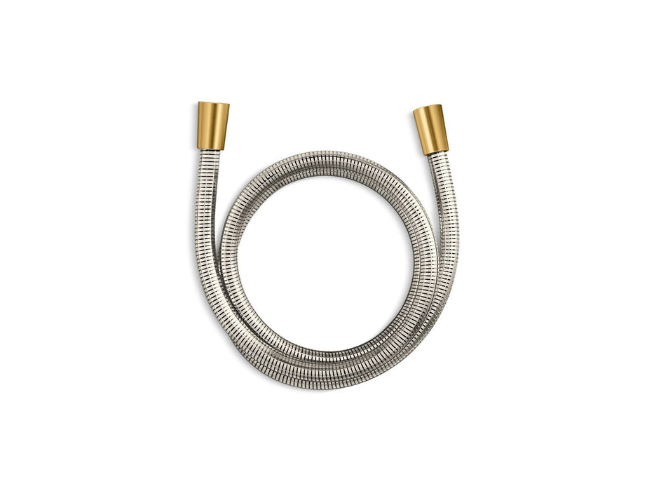 KOHLER K-45982 Awaken 60" ribbon hose, vibrant brushed moderne brass