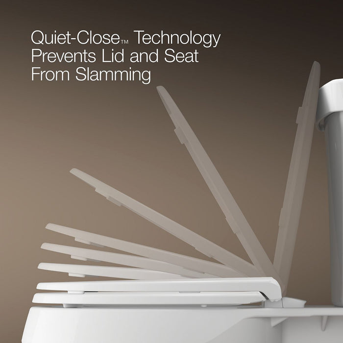 KOHLER K-4615-CP Revival(R) elongated toilet seat with Polished Chrome hinges, biscuit